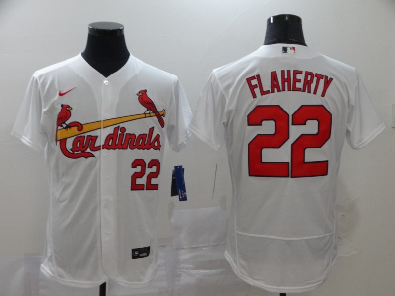 Men's St. Louis Cardinals Jack Flaherty #22 White Baseball Jersey